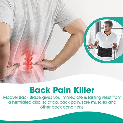 Lower Back Support Belt - Relieves lumbar strain from long sitting hours