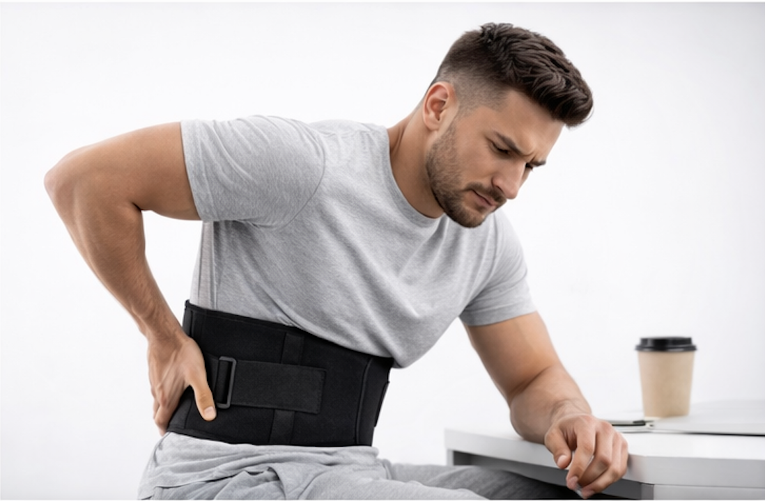Lower Back Support Belt - Relieves lumbar strain from long sitting hours